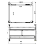 Katool 4H950 9,500lbs Heavy Duty 4 Post Parking Car lift