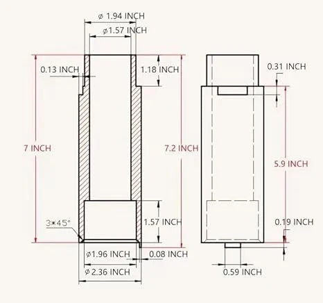 2 Post Lift Tall Truck Extension Adapter Height Extensions Fit for Taller Vehicles (Set of 4)