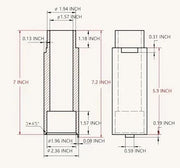 2 Post Lift Tall Truck Extension Adapter Height Extensions Fit for Taller Vehicles (Set of 4)
