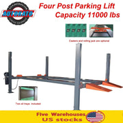 Katool KT-4H110 11,000 lb Four-Post Lift Service & Storage, 110V or 220V