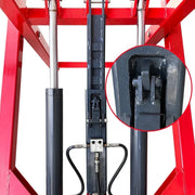 KATOOL Car Lift 6000LB Portable Mid Rise Scissor Lift 48" Lifting Height KT-X66