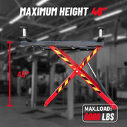 KATOOL Car Lift 6000LB Portable Mid Rise Scissor Lift 48" Lifting Height KT-X66