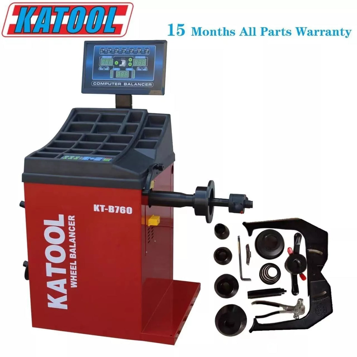 KATOOL Vertical Tire Changer KT-855 and Wheel Balancer KT-B760 Tires Machine