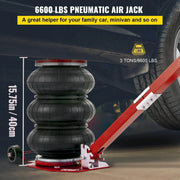 KATOOL Bag Air Jack 5 Ton Red Pneumatic Jack Car Lift Compressed