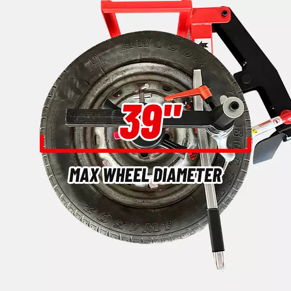 KATOOL KT2002 Mini Tire Changer Machine 39 Inch Air Bead Breaker No Anchor Portability Fit for Road Rescue, Mobile Car Repair