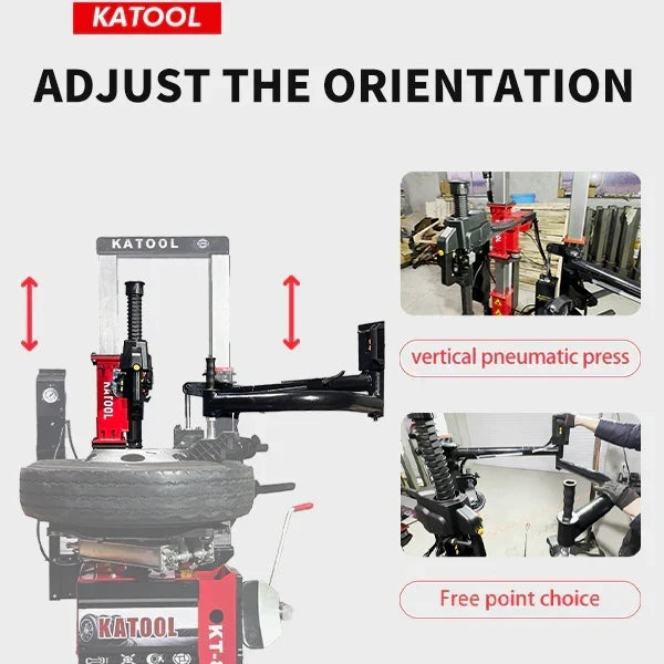 KATOOL Tire Changer KT-T855 Vertical Tire Press changer Wheel Changer Machine